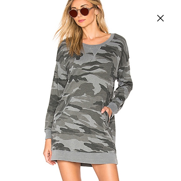 camouflage sweater dress